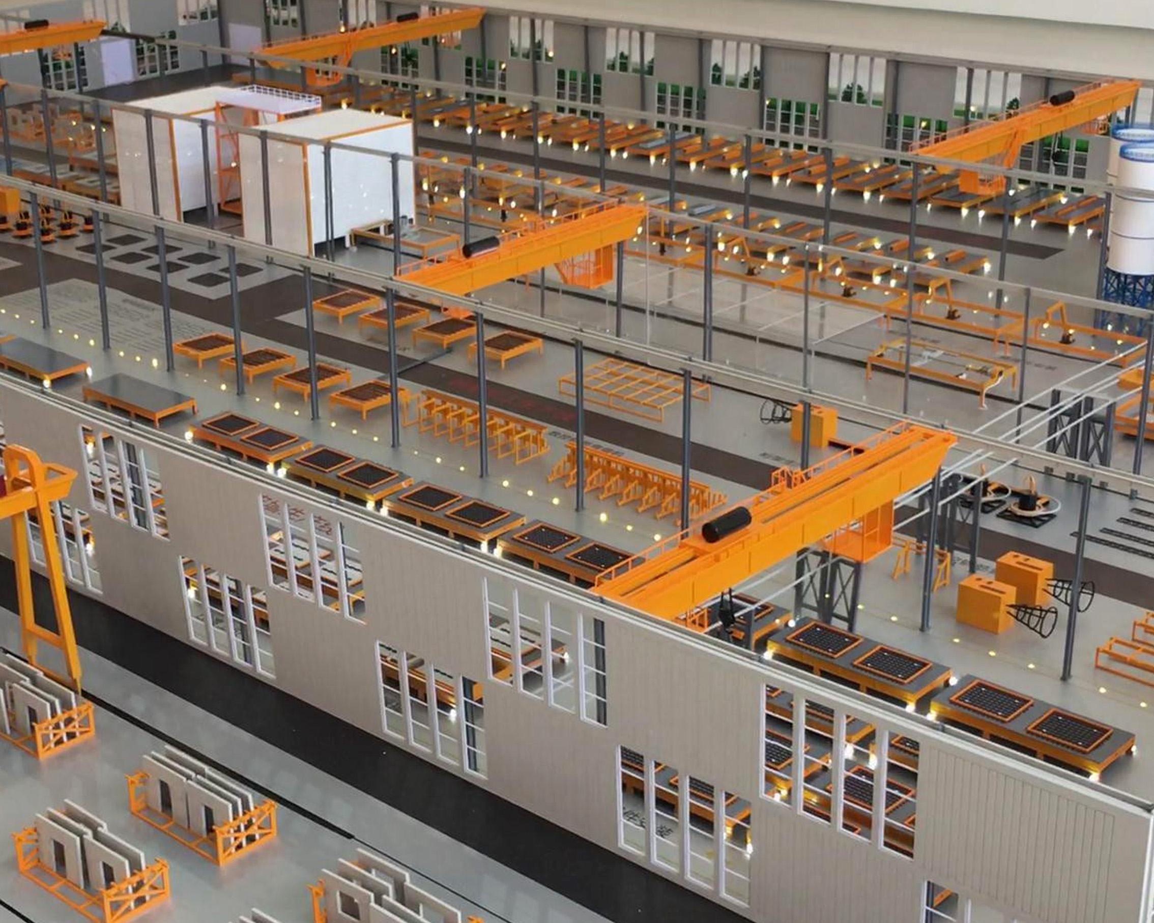 哈尔滨出租装配式建筑构件厂车间模型公司