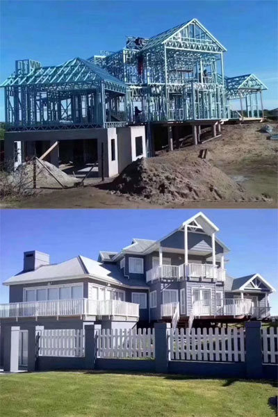 宜宾250平米单层轻钢别墅报价