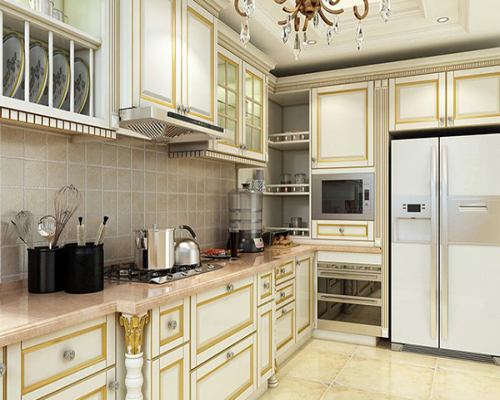 欧式不锈钢台面整体橱柜