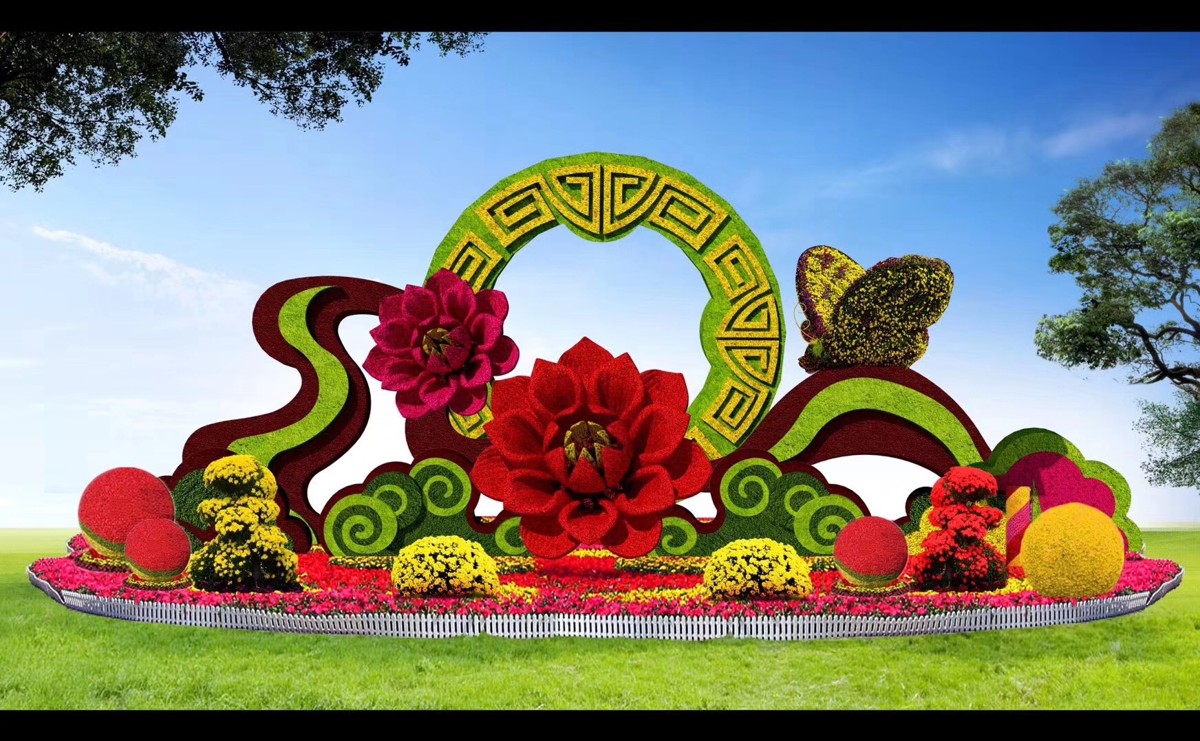 南沙景点植物仿真绿雕生产